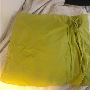 Linen Lime Skirt